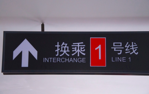 Shanghai subway map Line 1