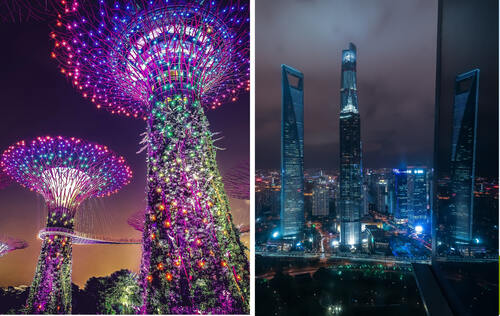 Shanghai vs Singapore