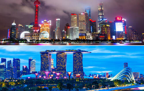 Shanghai vs Singapore