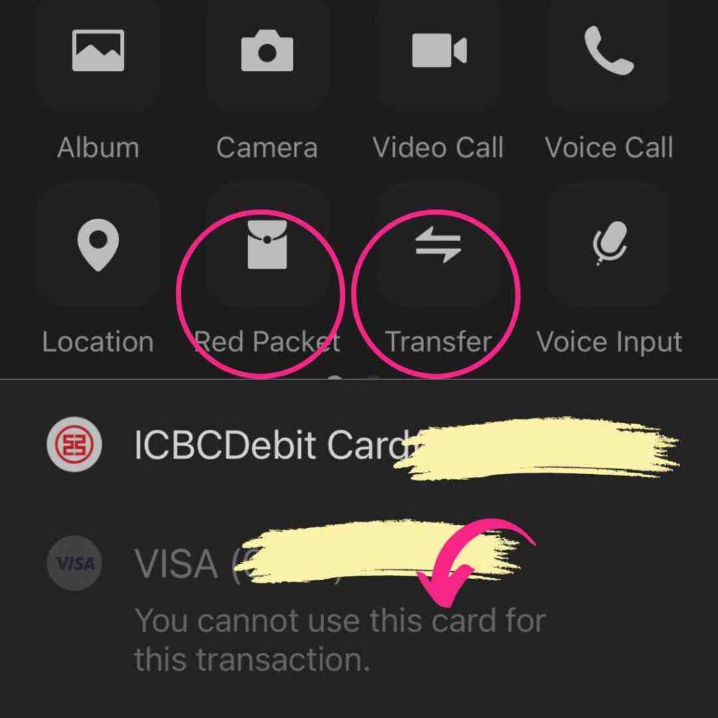 WeChat Pay Foreign Credit Card