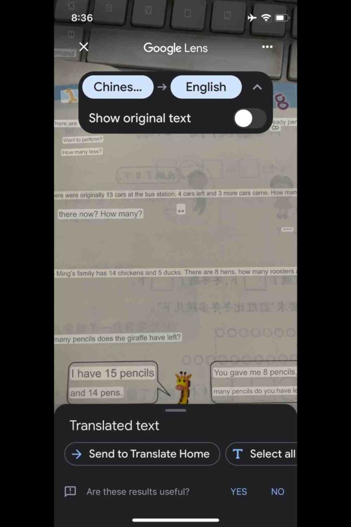 Google Translate Chinese Characters